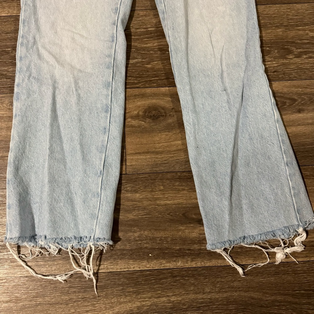 Zara Z1975 HIGH-RISE STRAIGHT JEANS light wash - Picture 11 of 14